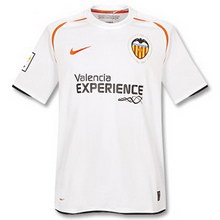 Foto de la camiseta de fútbol de Valencia local 2008-2009 oficial