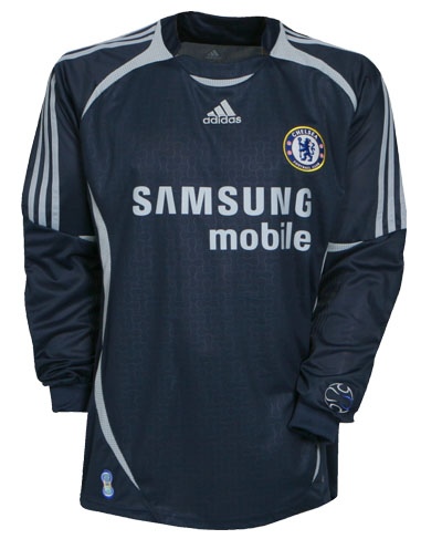 Camiseta de Chelsea local gris y negro de 2006-2007, arquero