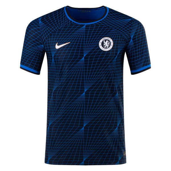 Camiseta de Chelsea visitante azul y azul oscuro de 2023-2024