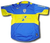 Boca Juniors Camiseta 2006 2005-2006 local , celebración centenario