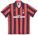 Milan Camiseta 1990 1989-1990 local, vista espalda  retro