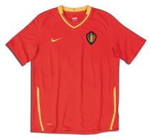 Foto de la camiseta de fútbol oficial de Bélgica