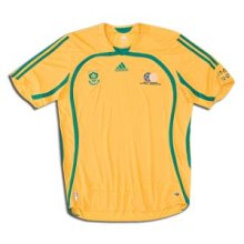 Foto de la camiseta de fútbol oficial de Sudáfrica